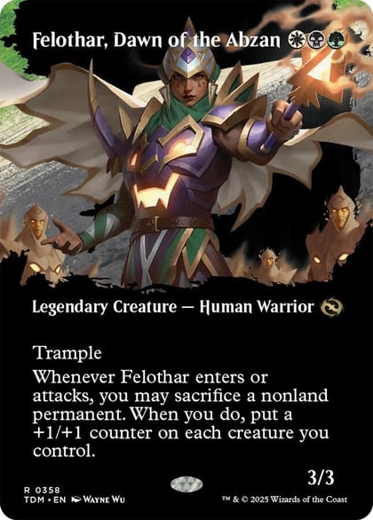 Felothar, Dawn of the Abzan (Borderless), Tarkir: Dragonstorm 358
