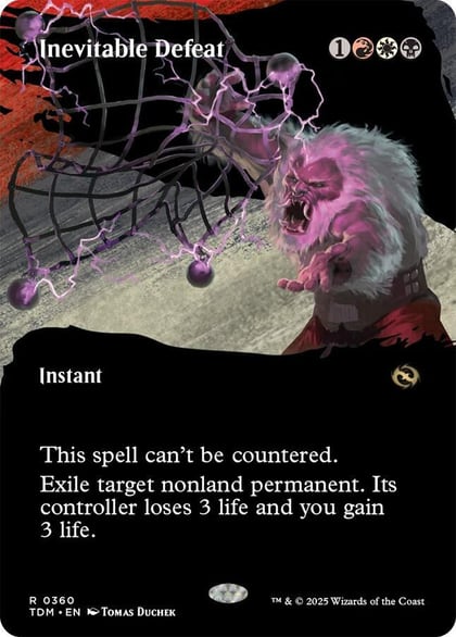 Inevitable Defeat (Borderless), Tarkir: Dragonstorm 360