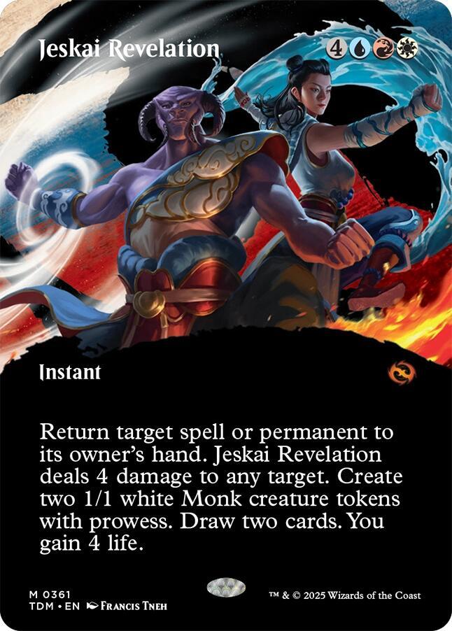 Jeskai Revelation (Borderless), Tarkir: Dragonstorm 361