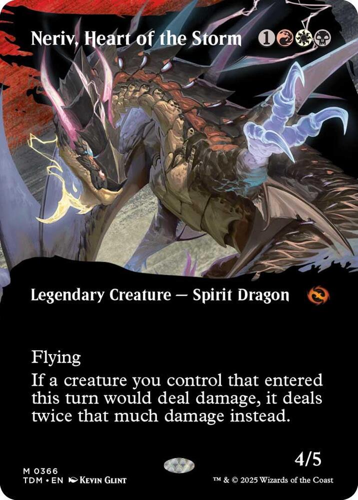 Neriv, Heart of the Storm (Borderless), Tarkir: Dragonstorm 366