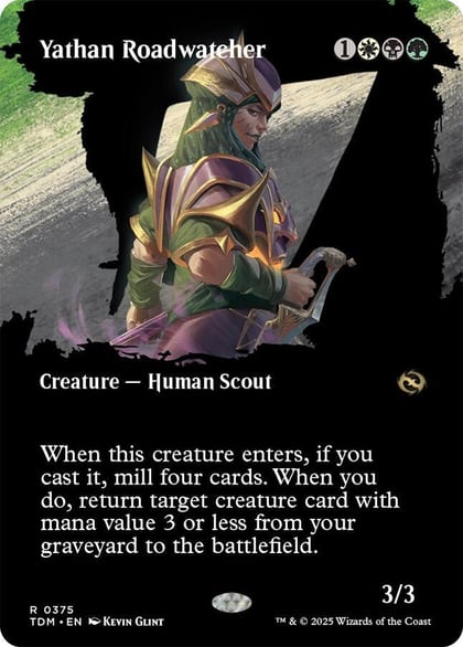 Yathan Roadwatcher (Borderless), Tarkir: Dragonstorm 375