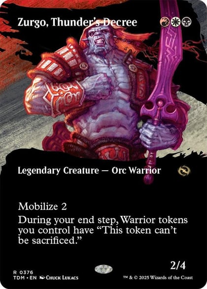 Zurgo, Thunder's Decree (Borderless), Tarkir: Dragonstorm 376
