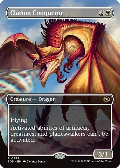 Clarion Conqueror (Borderless), Tarkir: Dragonstorm 377