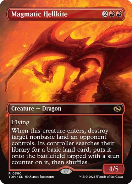 Magmatic Hellkite (Borderless), Tarkir: Dragonstorm 380