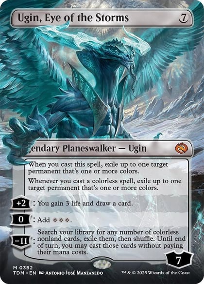 Ugin, Eye of the Storms (Borderless), Tarkir: Dragonstorm 382