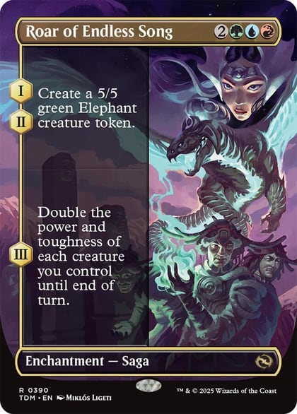 Roar of Endless Song (Borderless), Tarkir: Dragonstorm 390