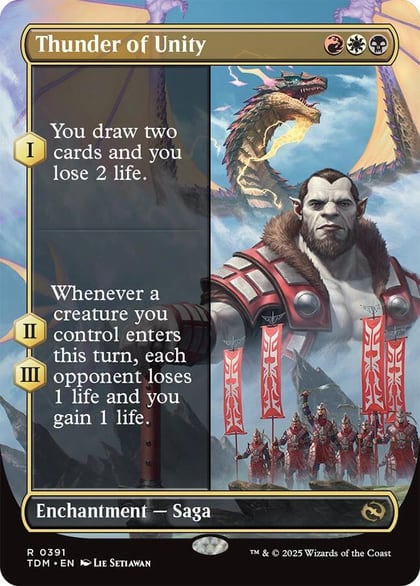 Thunder of Unity (Borderless), Tarkir: Dragonstorm 391