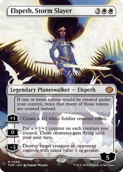 Elspeth, Storm Slayer (Borderless), Tarkir: Dragonstorm 398