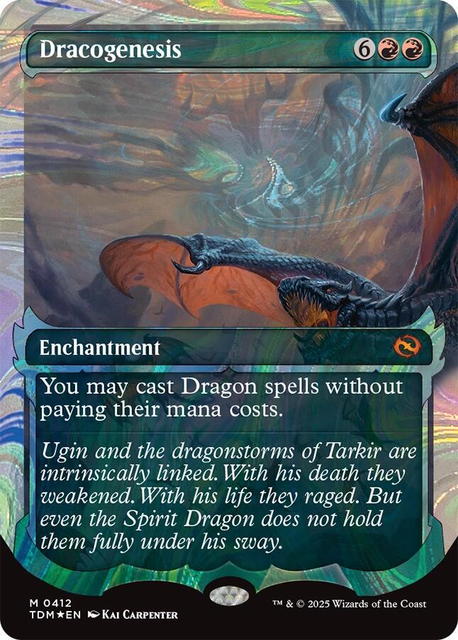 Dracogenesis (0412) (Showcase) (Halo Foil), Tarkir: Dragonstorm 412
