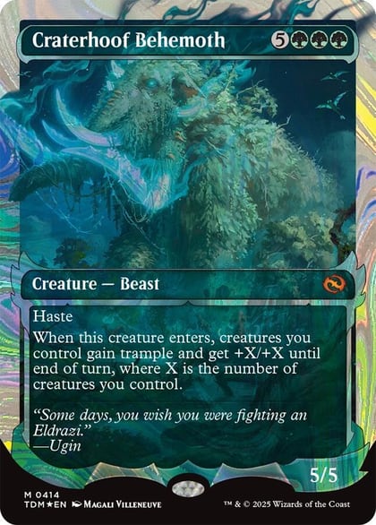 Craterhoof Behemoth (Showcase) (Halo Foil), Tarkir: Dragonstorm 414