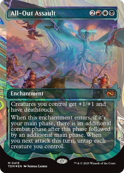 All-Out Assault (Showcase) (Halo Foil), Tarkir: Dragonstorm 415