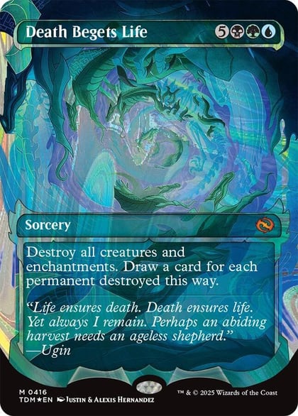 Death Begets Life (Showcase) (Halo Foil), Tarkir: Dragonstorm 416