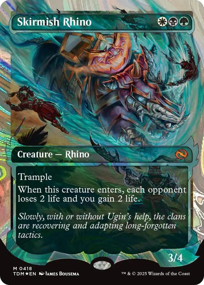 Skirmish Rhino (Showcase) (Halo Foil), Tarkir: Dragonstorm 418