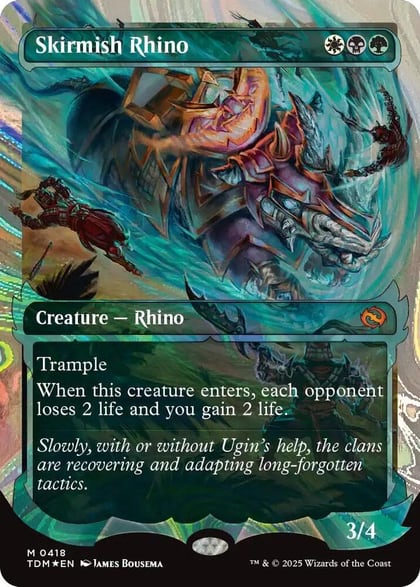 Skirmish Rhino (Showcase) (Halo Foil), Tarkir: Dragonstorm 418