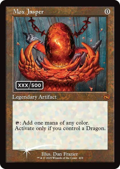 Mox Jasper (Serial Numbered), Tarkir: Dragonstorm 419
