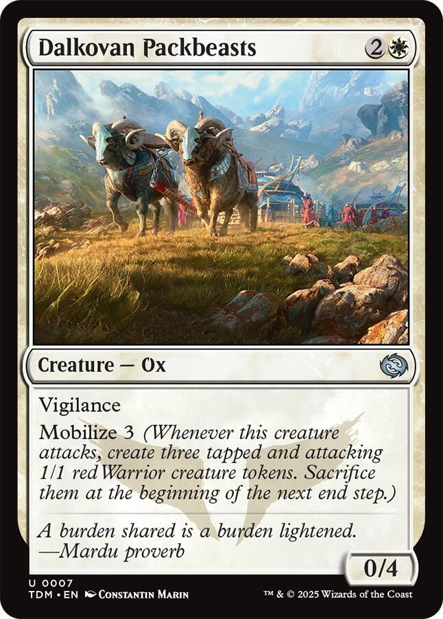 Dalkovan Packbeasts, Tarkir: Dragonstorm 7