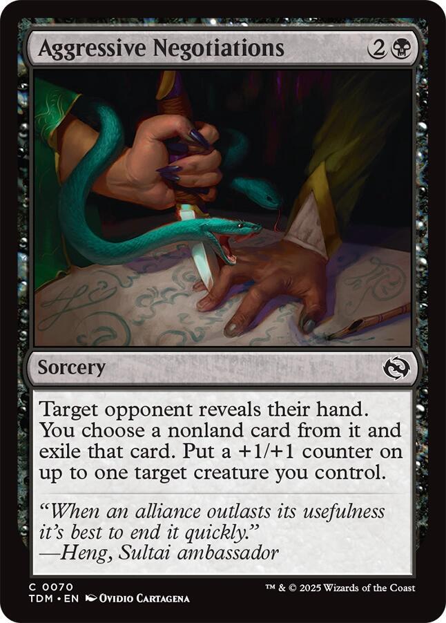 Aggressive Negotiations, Tarkir: Dragonstorm 70