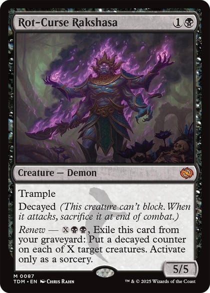Rot-Curse Rakshasa, Tarkir: Dragonstorm 87