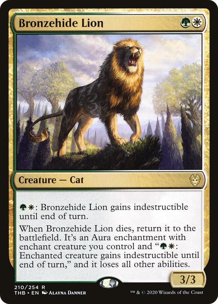 Bronzehide Lion, Theros Beyond Death 210