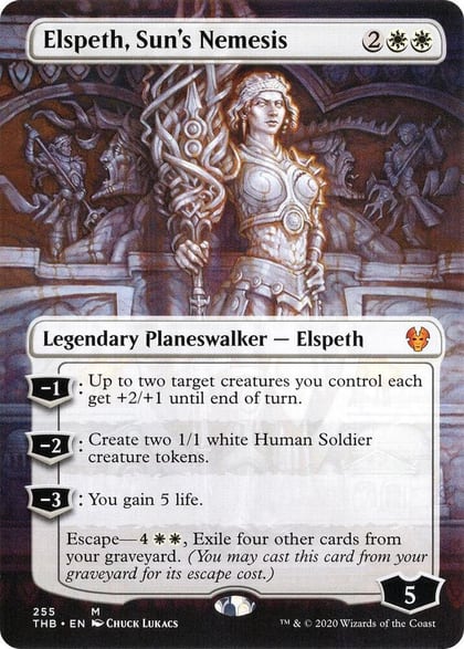 Elspeth, Sun's Nemesis (Borderless), Theros Beyond Death 255