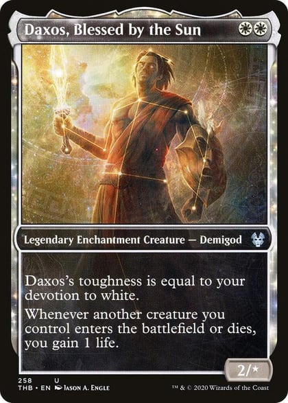 Daxos, Blessed by the Sun (Showcase), Theros Beyond Death 258