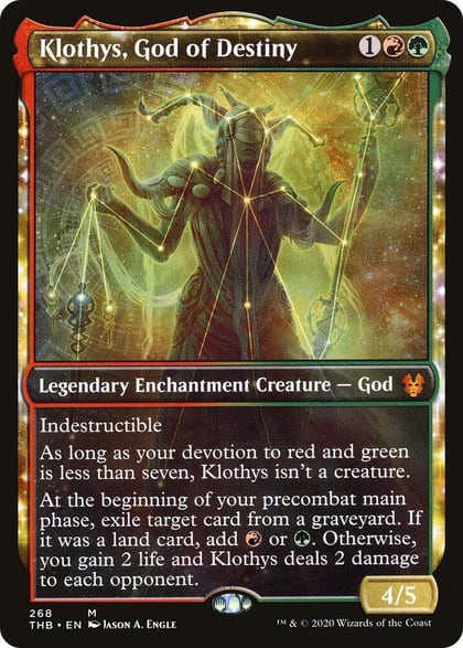 Klothys, God of Destiny (Showcase), Theros Beyond Death 268