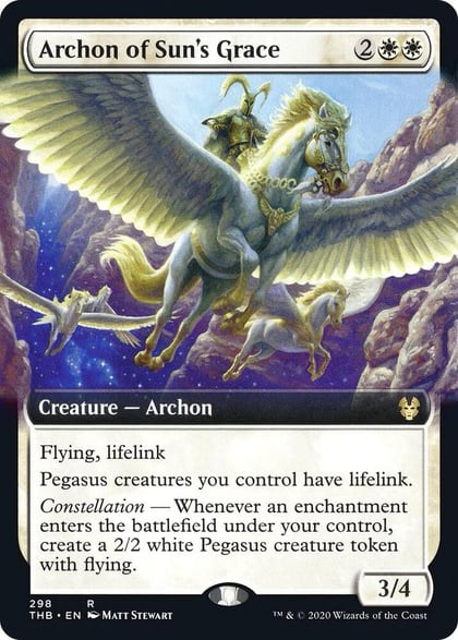 Archon of Sun's Grace (Extended Art), Theros Beyond Death 298