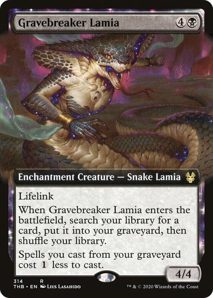 Gravebreaker Lamia (Extended Art), Theros Beyond Death 314