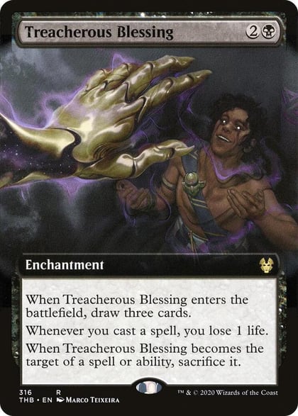 Treacherous Blessing (Extended Art), Theros Beyond Death 316