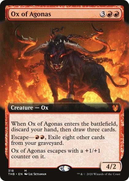 Ox of Agonas (Extended Art), Theros Beyond Death 318