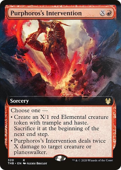 Purphoros's Intervention (Extended Art), Theros Beyond Death 320