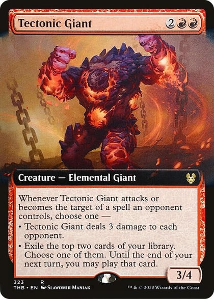 Tectonic Giant (Extended Art), Theros Beyond Death 323