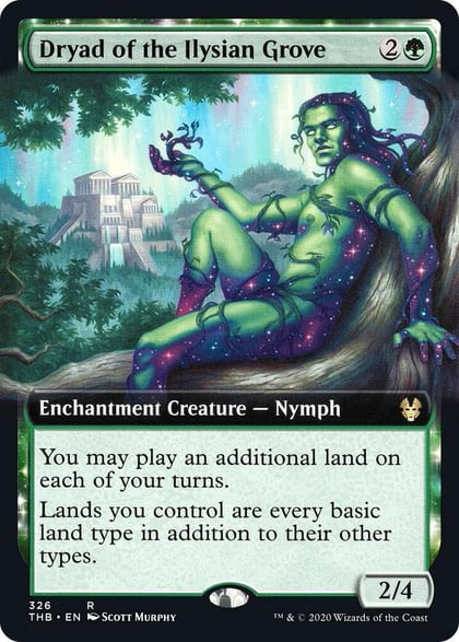 Dryad of the Ilysian Grove (Extended Art), Theros Beyond Death 326