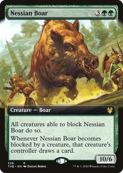 Nessian Boar (Extended Art), Theros Beyond Death 328