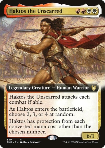 Haktos the Unscarred (Extended Art), Theros Beyond Death 339
