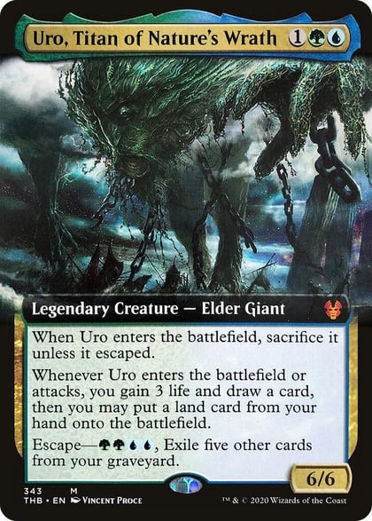 Uro, Titan of Nature's Wrath (Extended Art), Theros Beyond Death 343