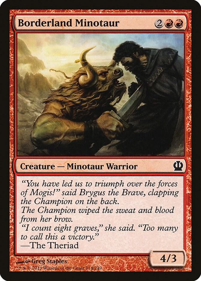 Borderland Minotaur, Theros 114