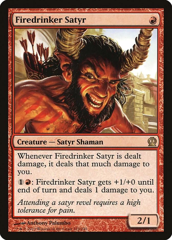 Firedrinker Satyr, Theros 122