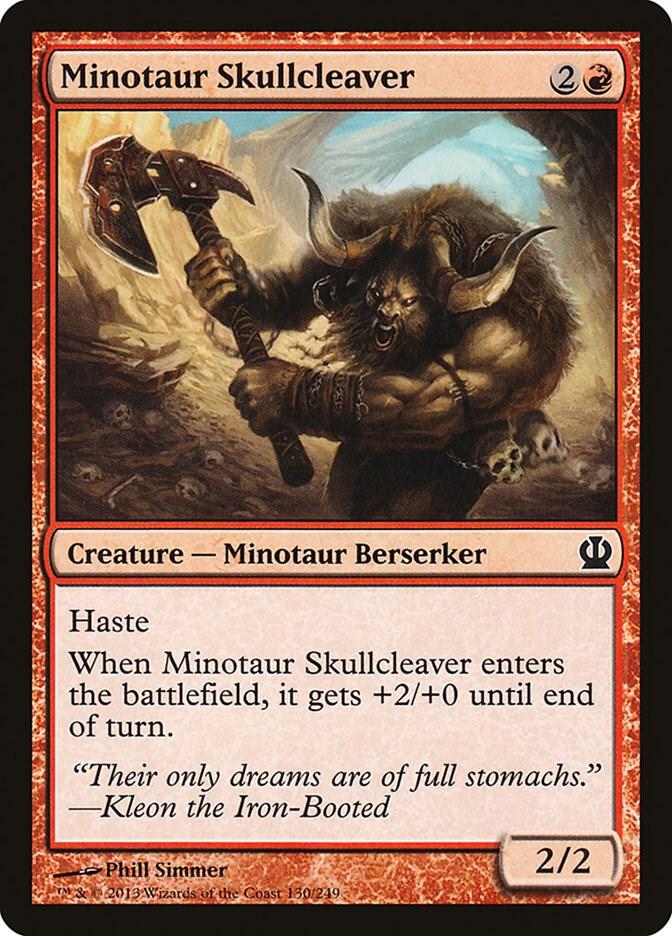 Minotaur Skullcleaver, Theros 130