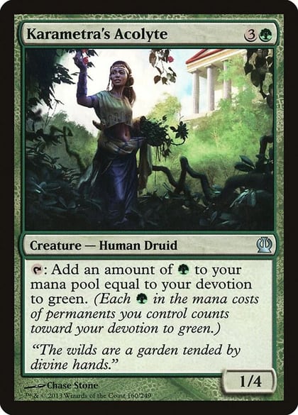 Karametra's Acolyte, Theros 160