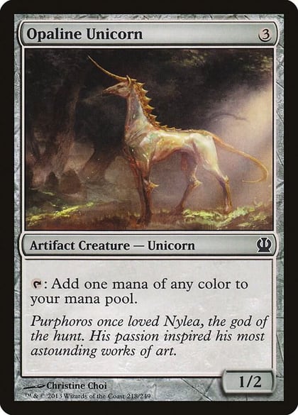Opaline Unicorn, Theros 218