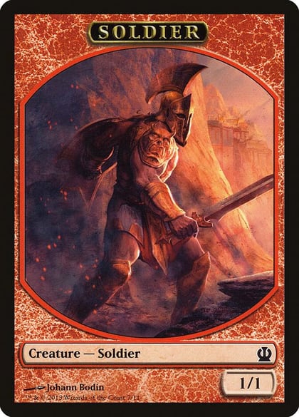 Soldier Token (Red), Theros 7