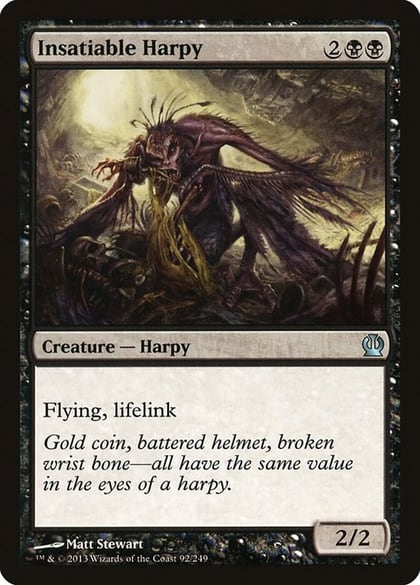 Insatiable Harpy, Theros 92
