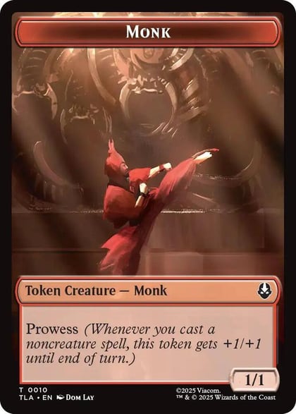 Monk // Clue (0017) Double-Sided Token, Avatar: The Last Airbender 10 // 17