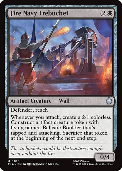 Fire Navy Trebuchet, Avatar: The Last Airbender 100