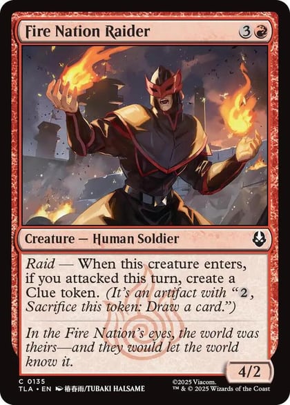 Fire Nation Raider, Avatar: The Last Airbender 135