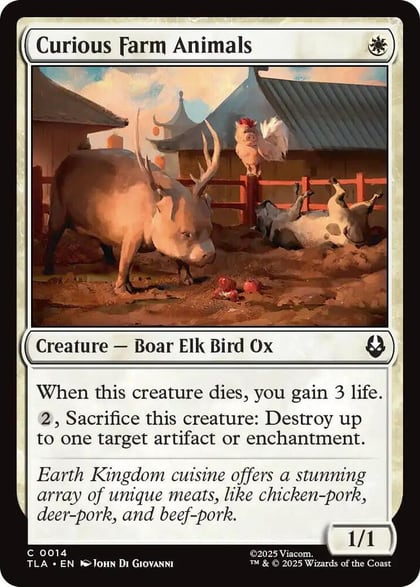 Curious Farm Animals, Avatar: The Last Airbender 14