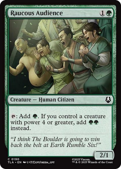 Raucous Audience, Avatar: The Last Airbender 190