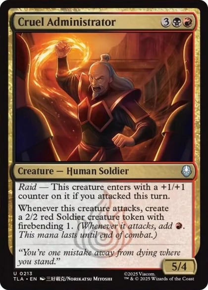 Cruel Administrator, Avatar: The Last Airbender 213