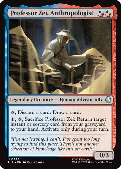 Professor Zei, Anthropologist, Avatar: The Last Airbender 238